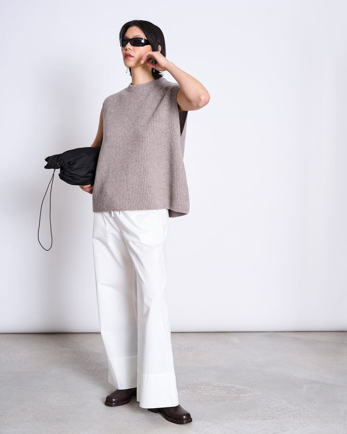LAMBSWOOL SLIPOVER PURL OAT GOTS Sweater jan-n-june 2