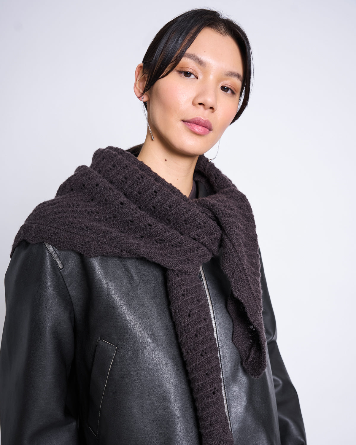 LAMBSWOOL TRIANGLE SCARF ELVA ZARTBITTER GOTS