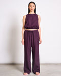 LINEN DRAWSTRING PANTS SJOV CHERRY LACQUER Pants jan-n-june 1
