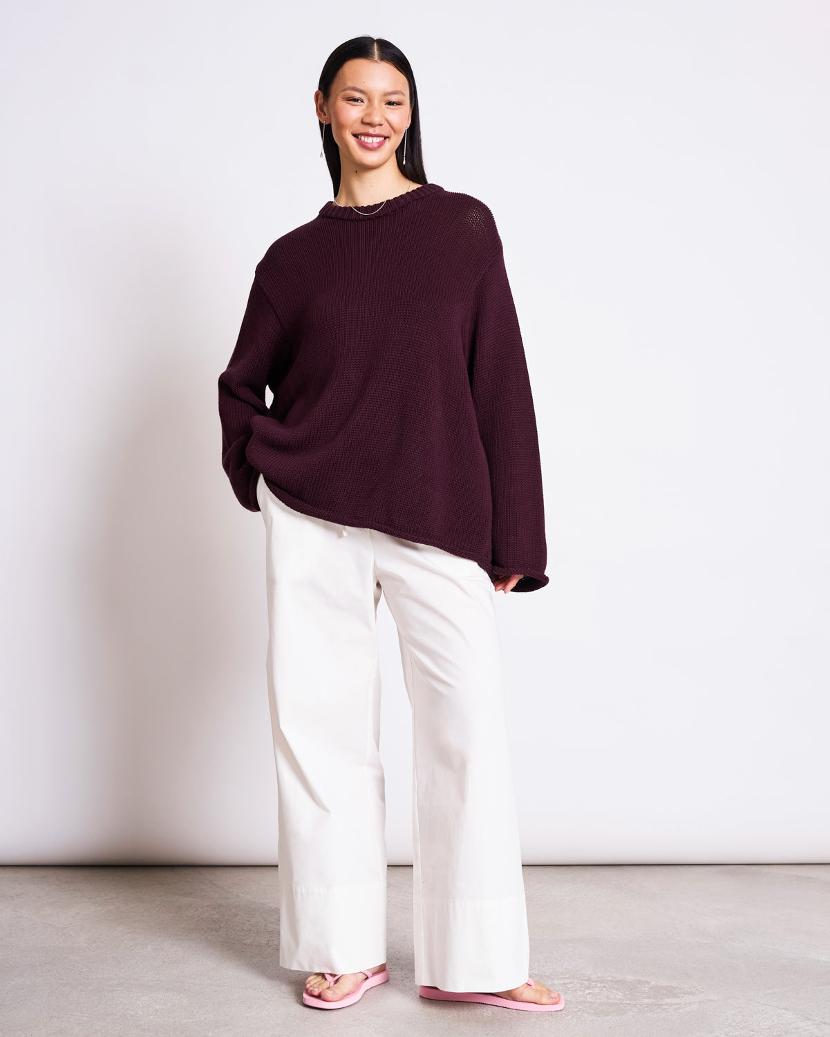 JUMPER SONA CHERRY LACQUER GOTS