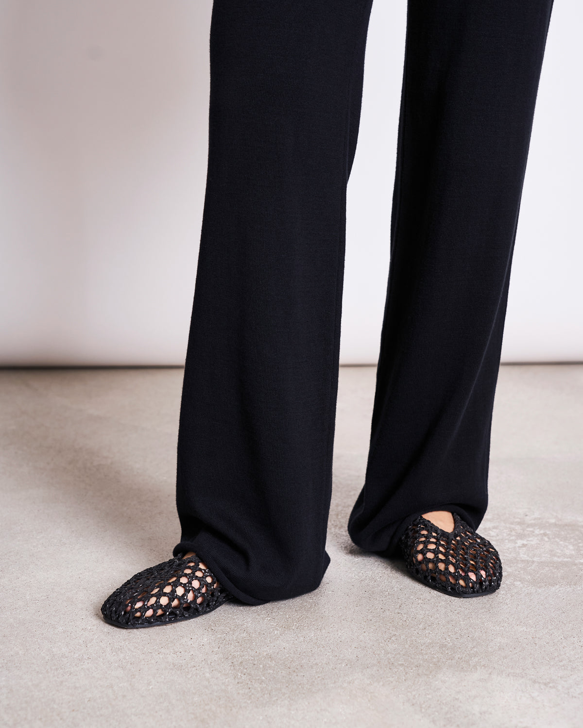 KNIT PANTS ANA BLACK GOTS – JAN 'N JUNE