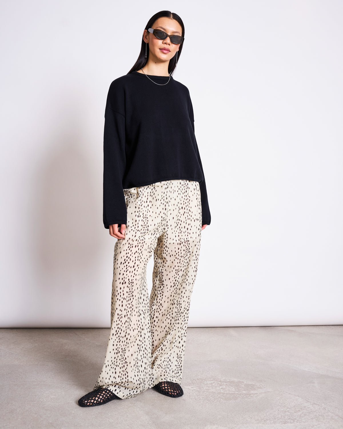 CREWNECK JUMPER HOY BLACK GOTS