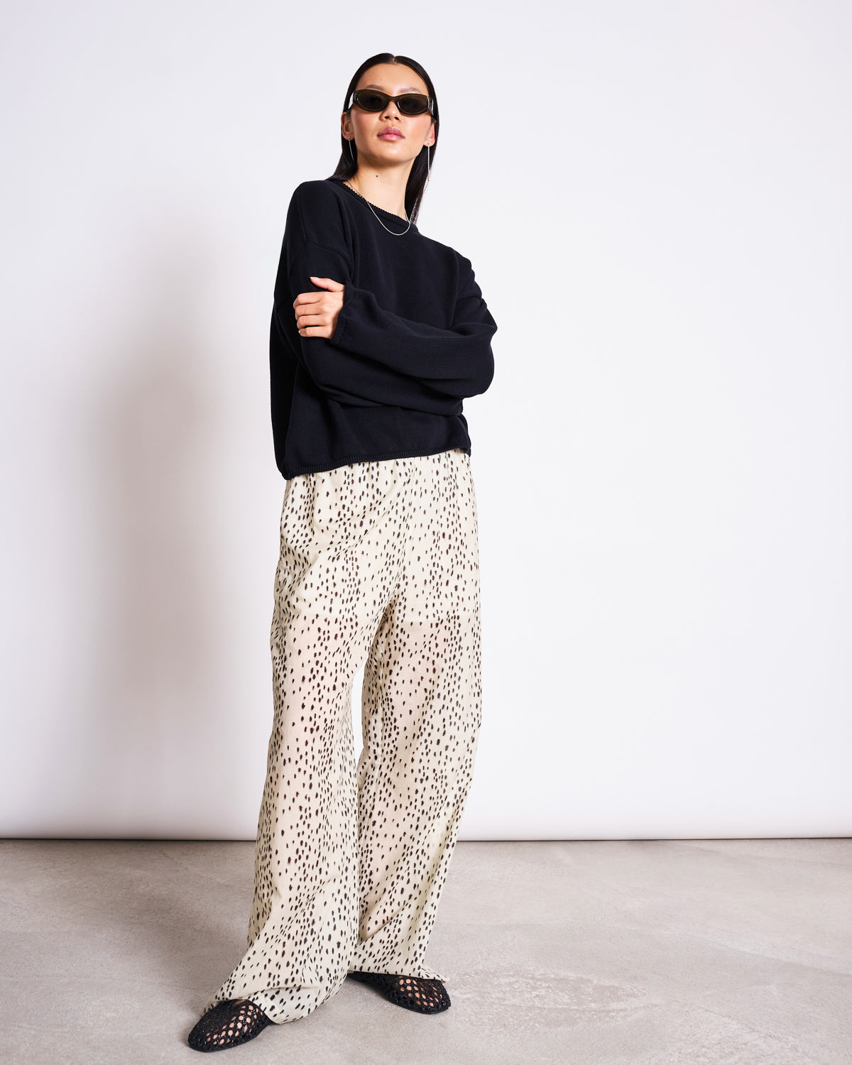 CREWNECK JUMPER HOY BLACK GOTS