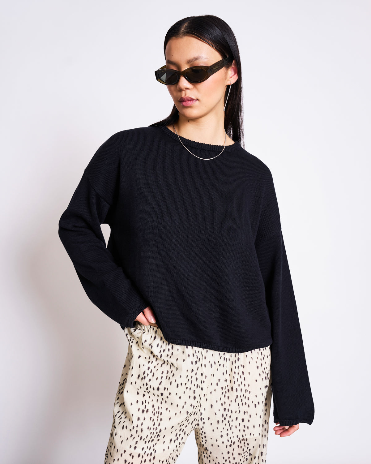 CREWNECK JUMPER HOY BLACK GOTS