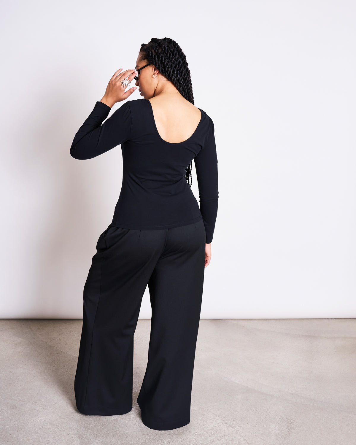 BALLERINA LONGSLEEVE LEON SOFT BLACK GOTS