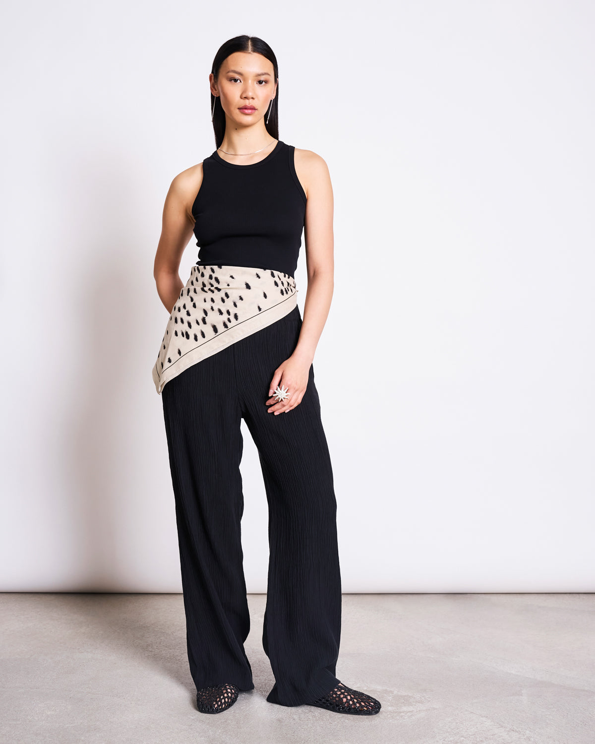 PRINTED COTTON SCARF VAD DALMATIAN DOTS Accessories jan-n-june 4