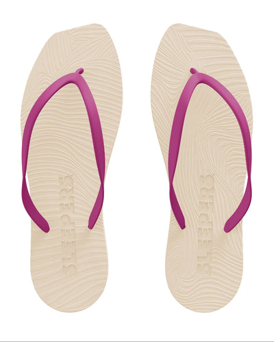SLEEPERS TAPERED FLIP FLOPS EGGNOG FUCSIA