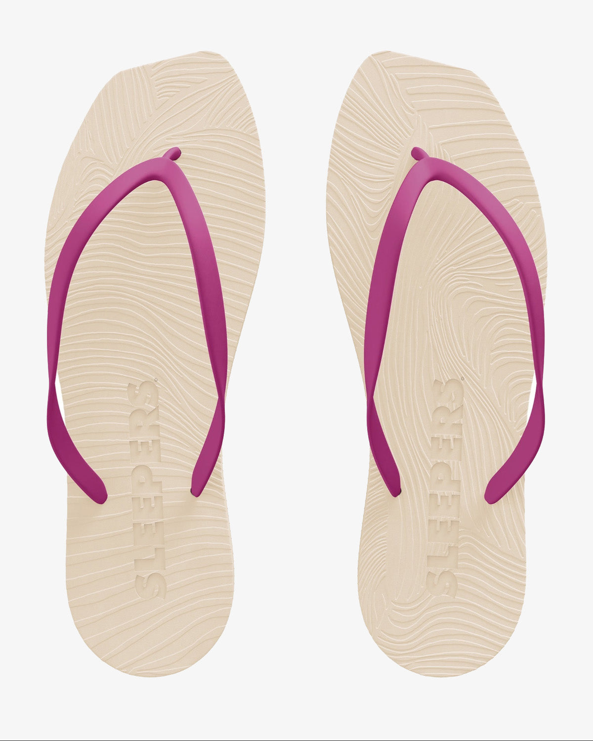 SLEEPERS TAPERED FLIP FLOPS EGGNOG FUCSIA Flip Flops jan-n-june 2