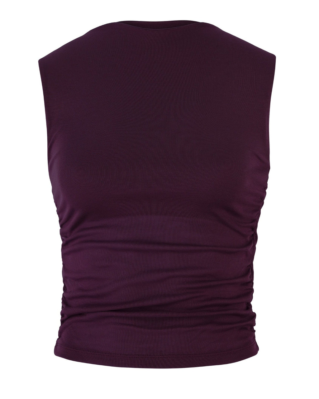 RUFFLE TOP RAFO CHERRY LACQUER GOTS