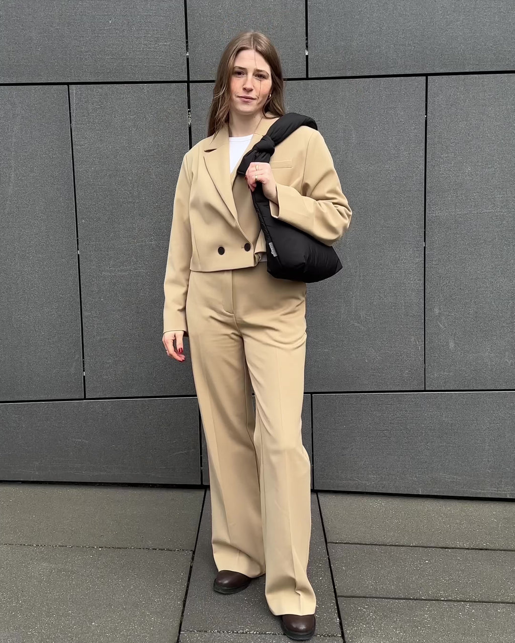 BAG BIWA PUFFY MINI BLACK