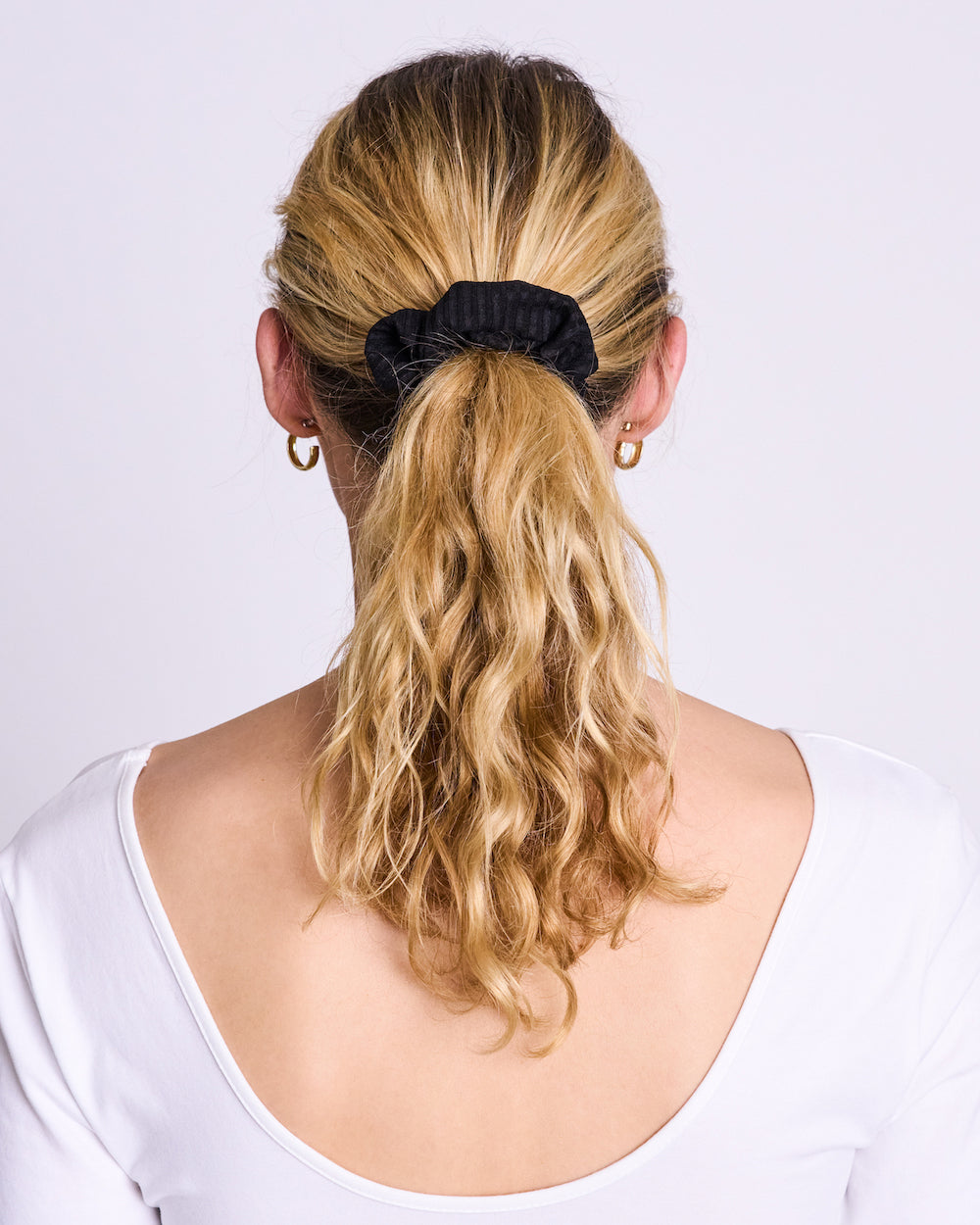 scrunchie tencel black