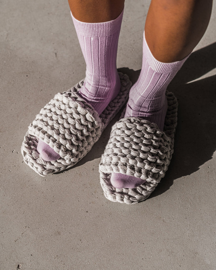 KNIT SLIPPERS BERLINETTE GREY – JAN 'N JUNE