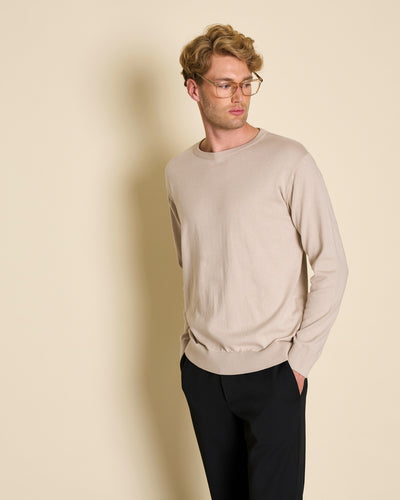 KNIT SWEATER CALI IVORY FOR MEN