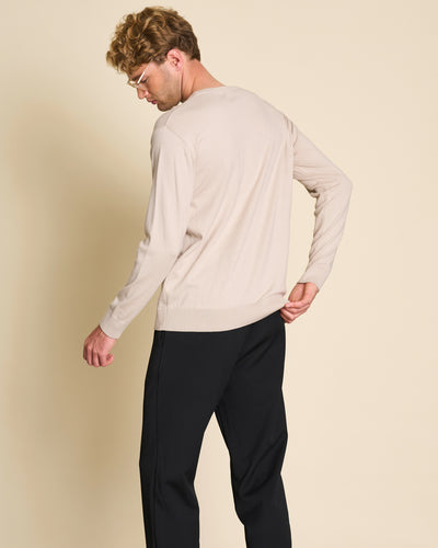 KNIT SWEATER CALI IVORY FOR MEN
