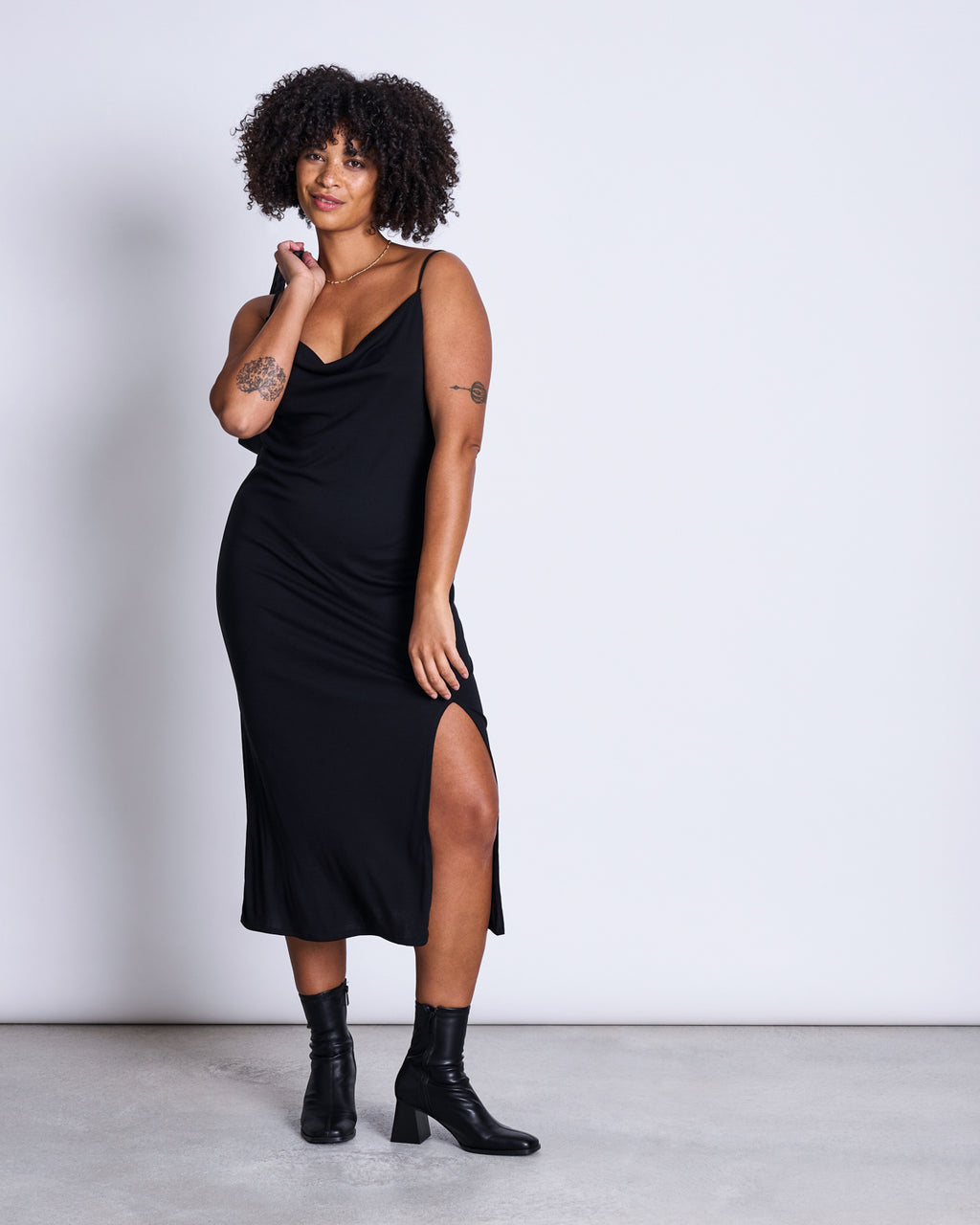MIDI DRESS HELEN BLACK