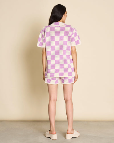 CROCHET SHIRT LEYRE ORCHID CHECKED