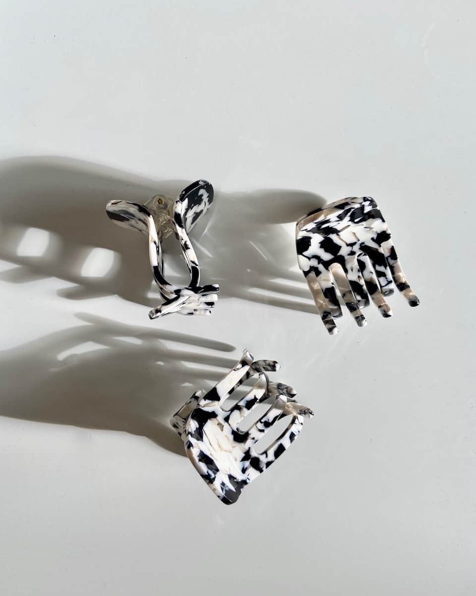 Mini Claw noir tortoise